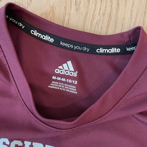 Adidas Climalite Mississippi State Bulldogs long sleeve shirt youth 10/12 - Picture 4 of 5